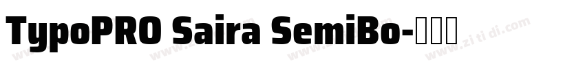TypoPRO Saira SemiBo字体转换
